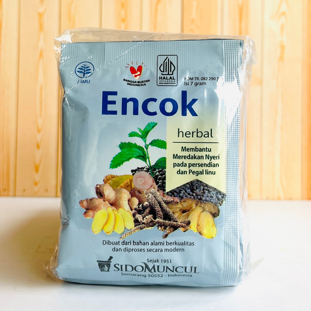 

Jamu encok sidomuncul isi 10 sachet serbuk
