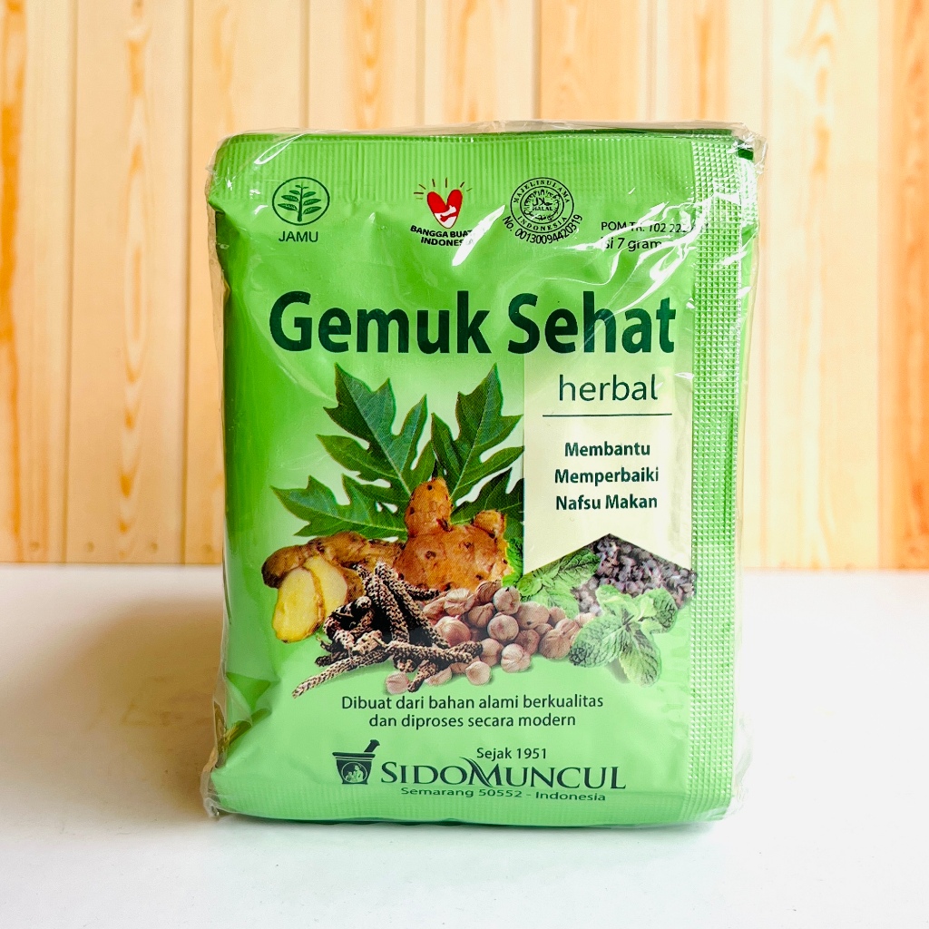 

Jamu Gemuk Sehat Sidomuncul Isi 10Sachet