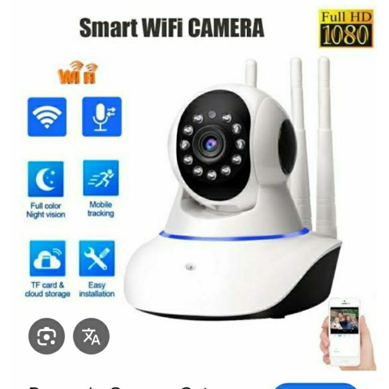 Ready IP Camera Cctv pintar V380 Wifi 3 Antena Wireless
