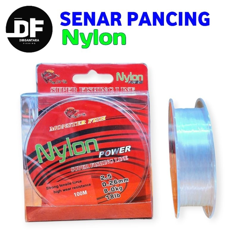 Senar Pancing Monster Fish Nylon Power 100m