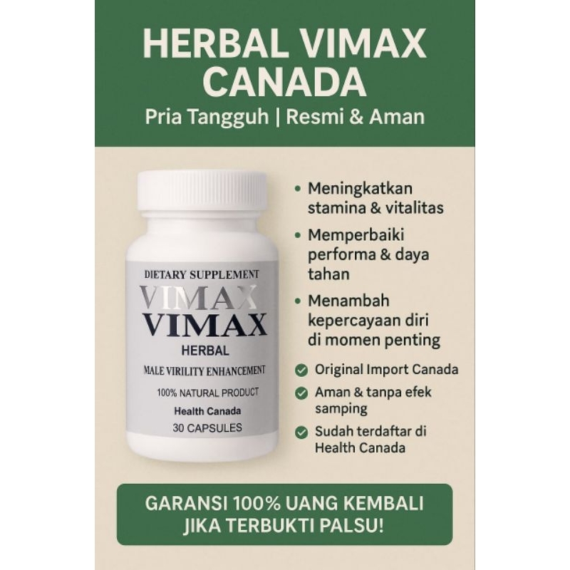 Vimax Natural – Kapsul Vitalitas Pria Tangguh