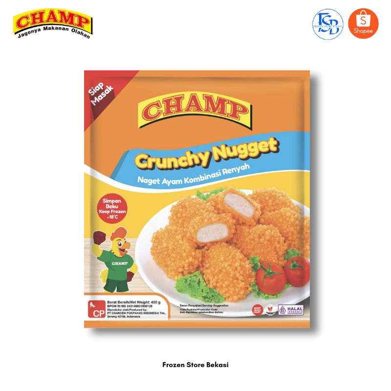 

CHAMP NUGGET CRUNCHY 225GR & 450GR