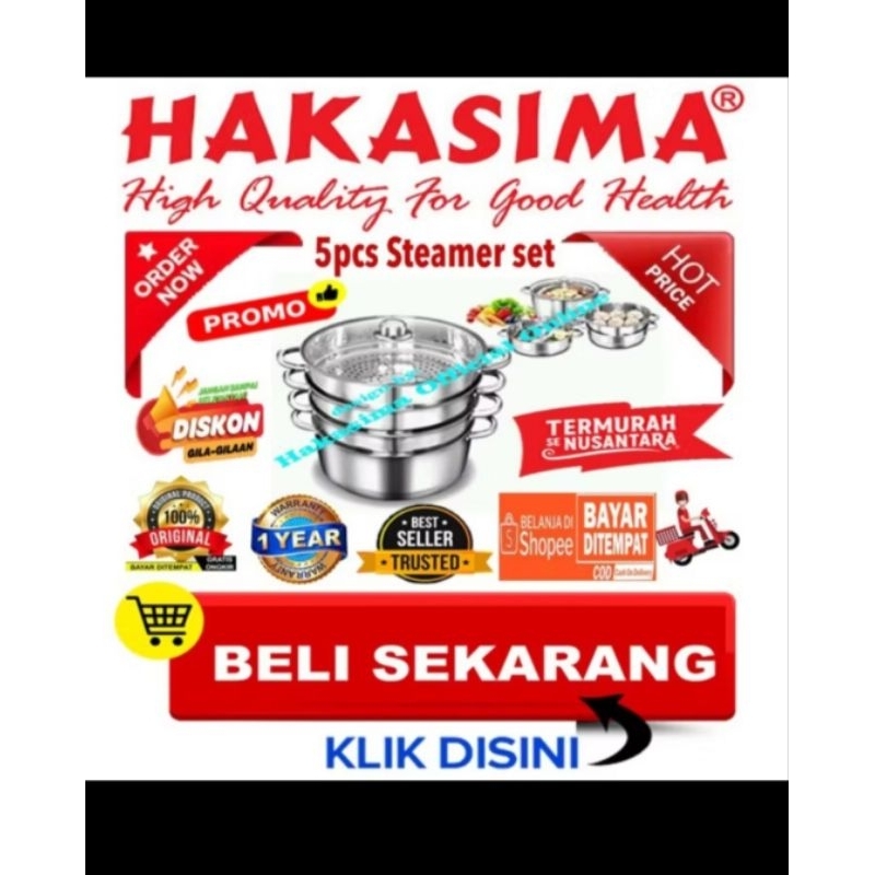 HAKASIMA 5PCS STEAMER SET ( PROMOO )