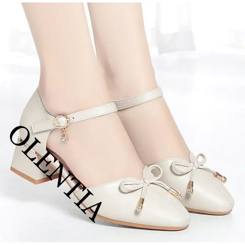 Wanita Mules Hak Sepatu Mules Wanita Hak 5cm Model DM03