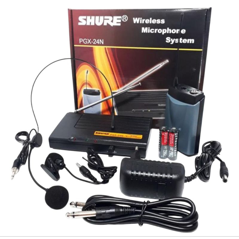 Mic SHURE PGX24N Mikropon Wireless Clip On Headset PGX 24N Mikrofon imam PGX-24N