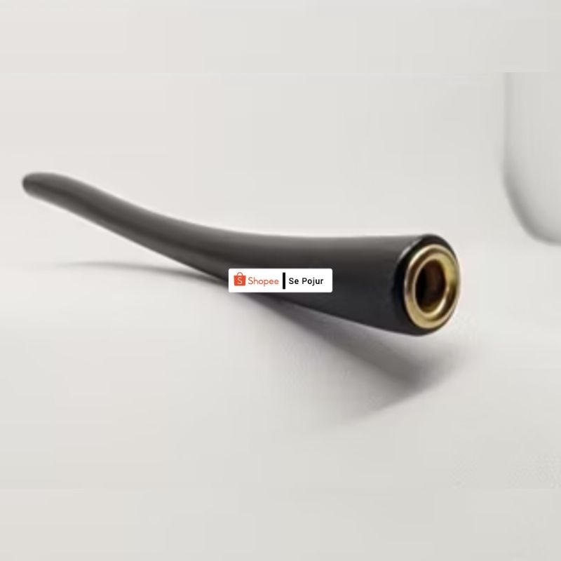 Cangklong pipa once kayu kelor hitam model Lengkung