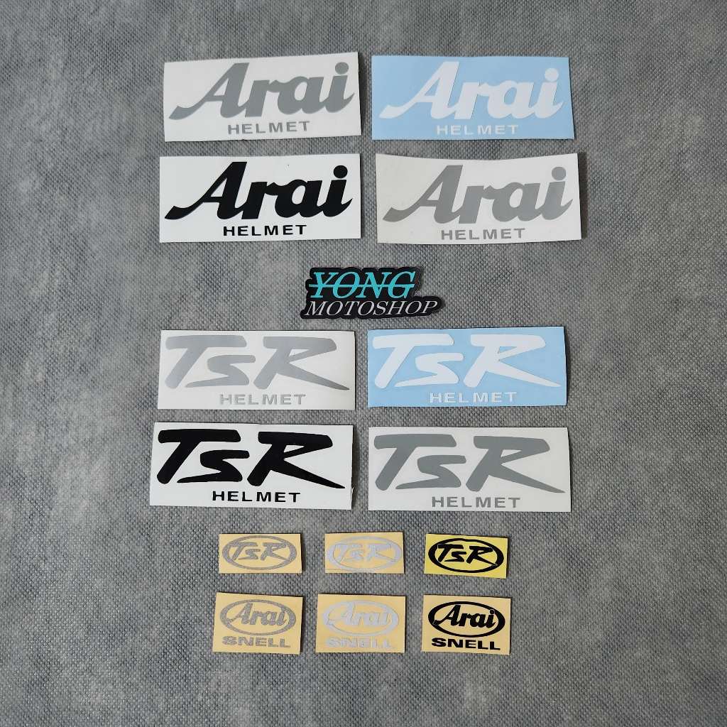 Sticker SET ARAI / TSR HELMET POLOS Cutting Sticker