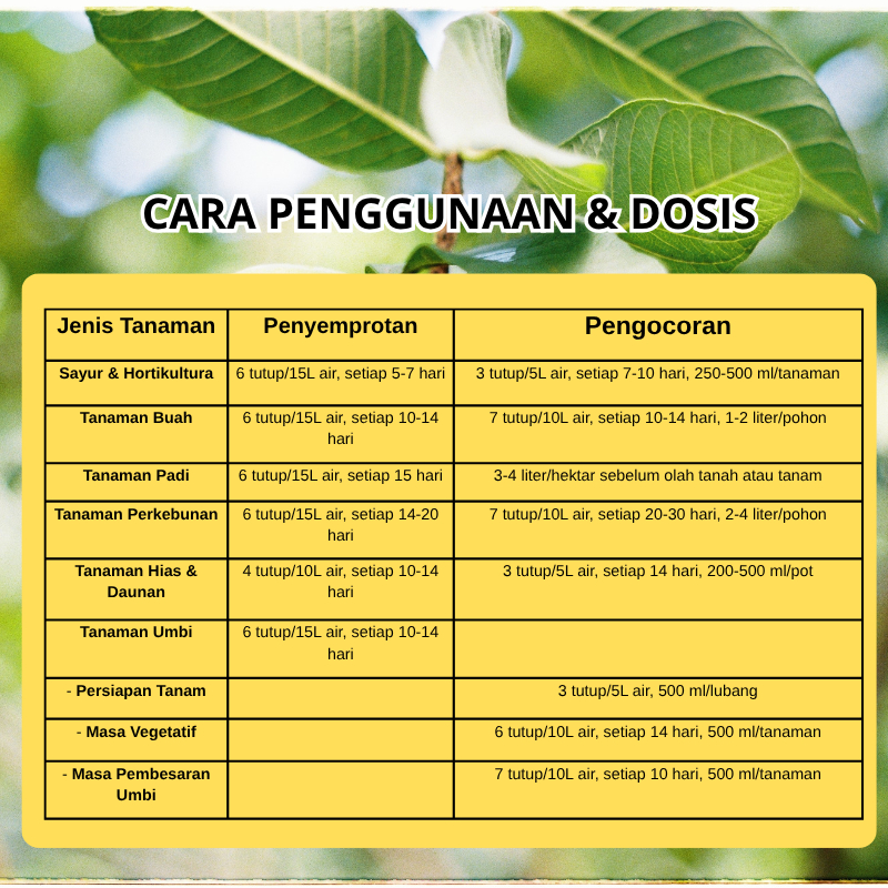 Shopritz Poc Tanaman Jambu Kristal,Pupuk Penyubur Jambu,Pupuk Cair Pelebat Buah Jambu,Pupuk Organik