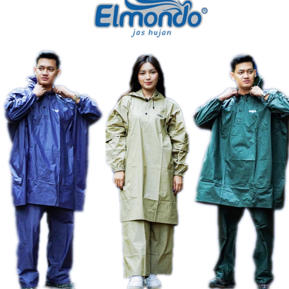 Elmondo Jas Hujan PC716 Jas Hujan elmondo prima Setelan Ponco  Poncho Lengan  Celana Dewasa PRIMA  E