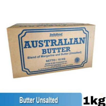 

australian butter unsalted repack 500gr