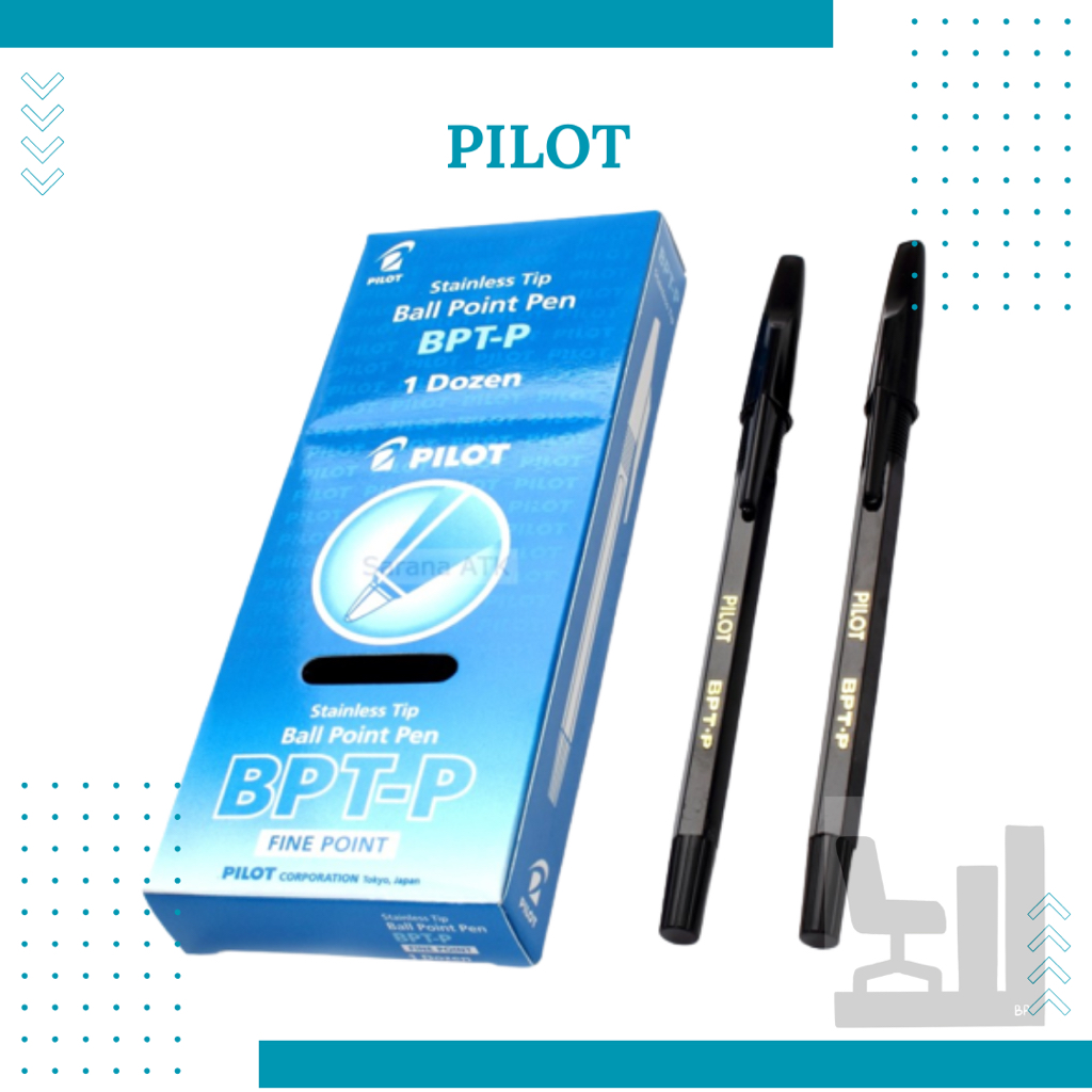 

Ballpoint PILOT BPT-P Tinta Hitam | Bolpen PILOT Hitam