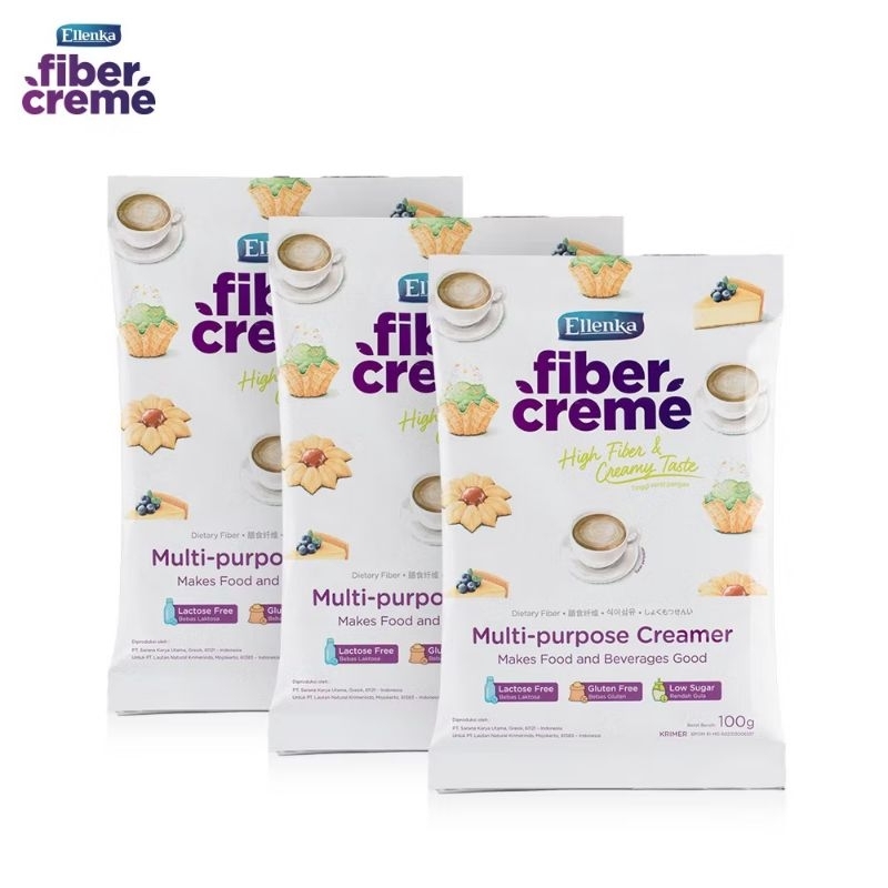 

FiberCreme Sachet 100 gr Pengganti Susu dan Santan Rendah Gula - 1pcs