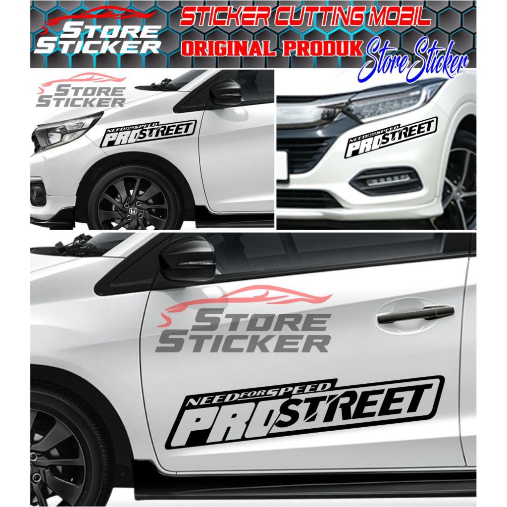 Jual Stiker Cutting Mobil PROSTREET Stiker Variasi Body Mobil Keren