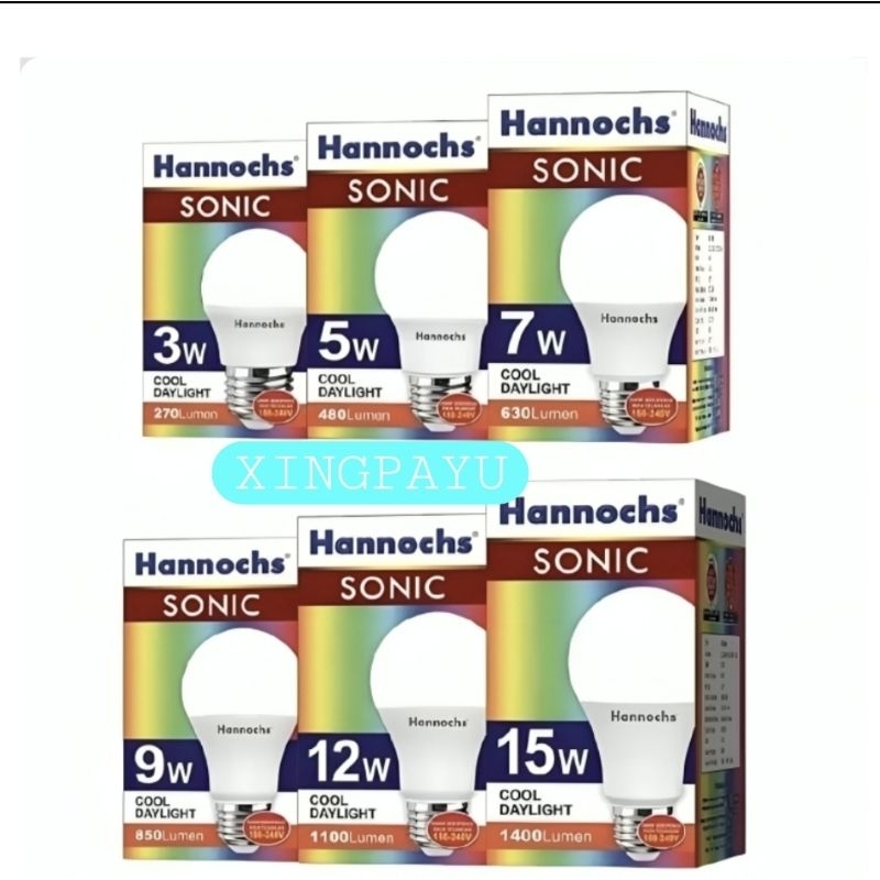 Lampu bohlam LED Hannochs