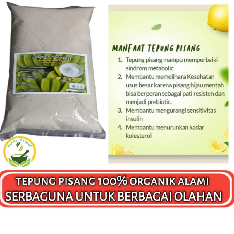 

500 Gram Tepung Pisang 100 % Murni Alami