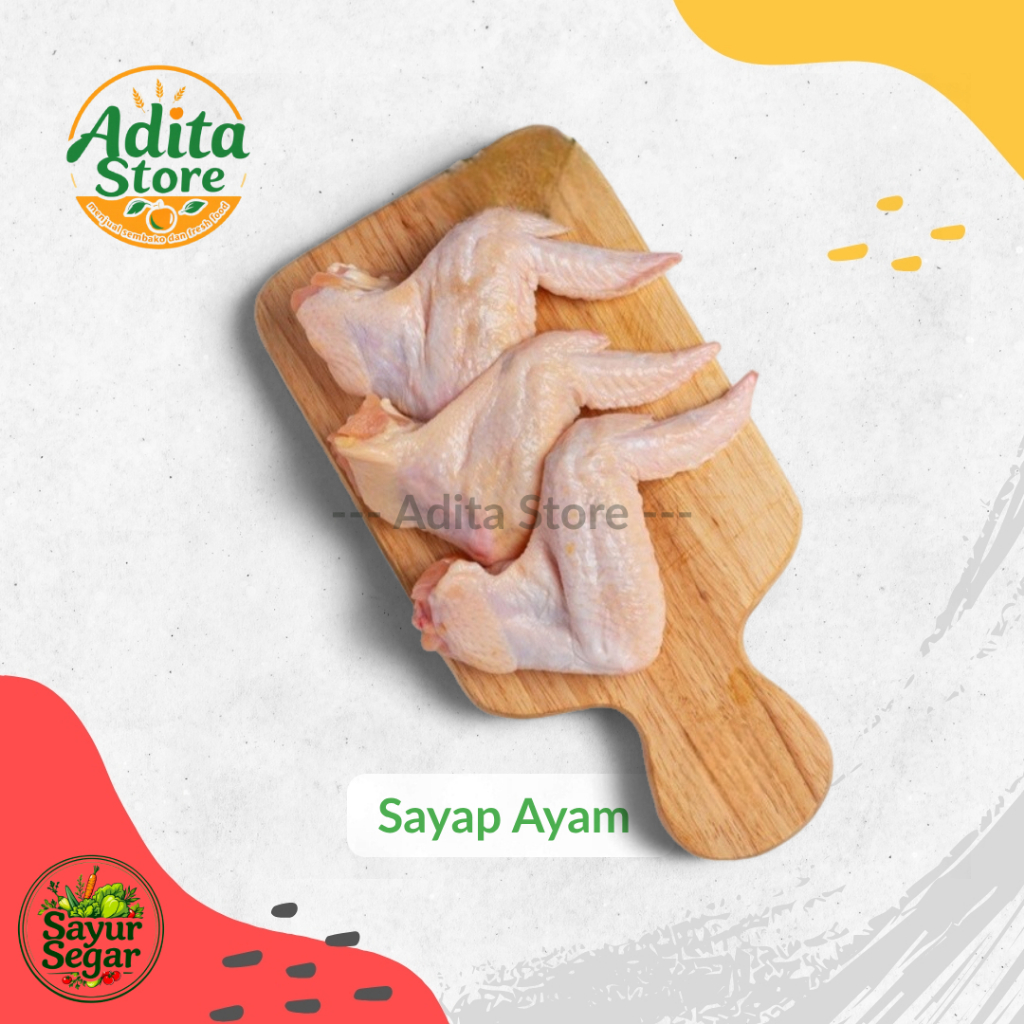 

SAYAP AYAM SEGAR | Chicken Wings Utuh | Adita Store Sayap Ayam