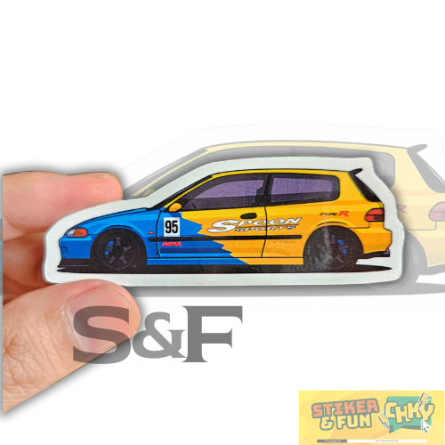 

Stiker Sticker Pack Vinyl Laminasi CIVIC SPOON HB