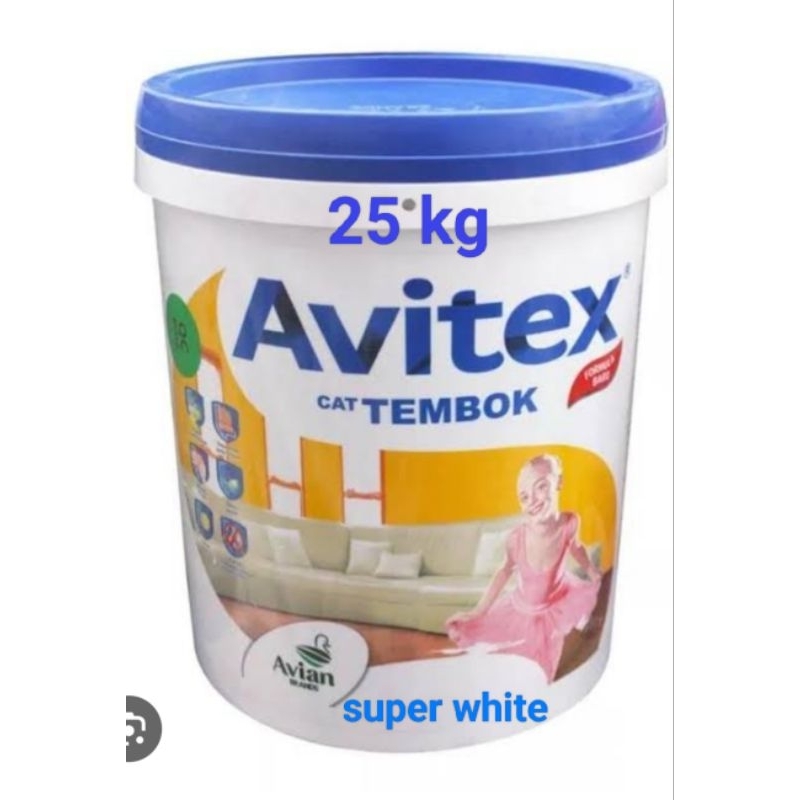 cat avitex 25 kg super white,cat tembok Avitex super white 25 kg