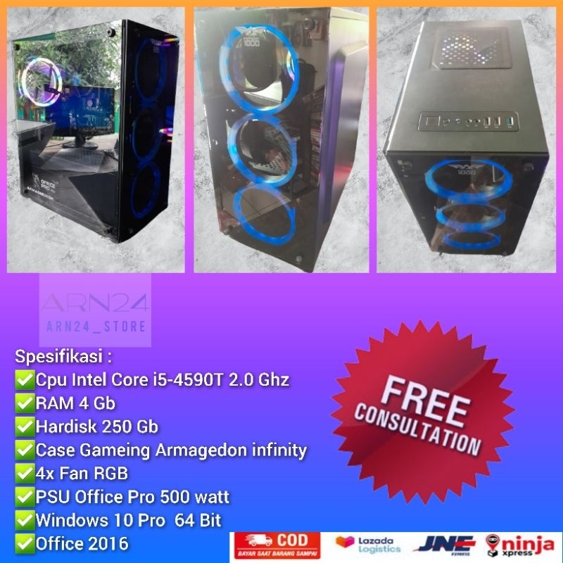 CPU komputer Core i5 gen4 windows 8 normal tested siap pakai
