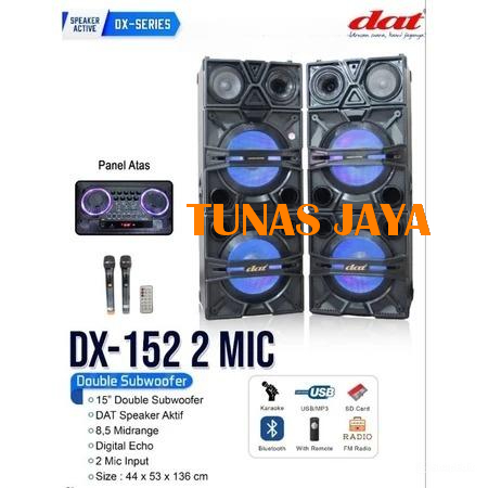Speaker Dat Dx152 plus Mic Speaker Aktif Dat Dx 152mic Dx 152, Speaker Bluetooth, Speaker Dat Origin