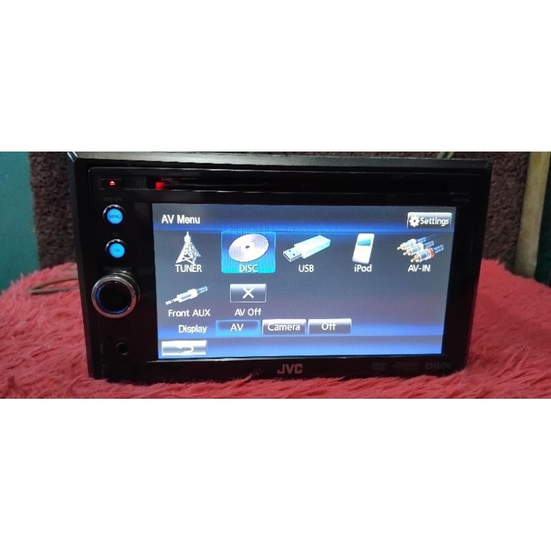 head unit dabeldin jvc kw-AV50 standar mobil Honda