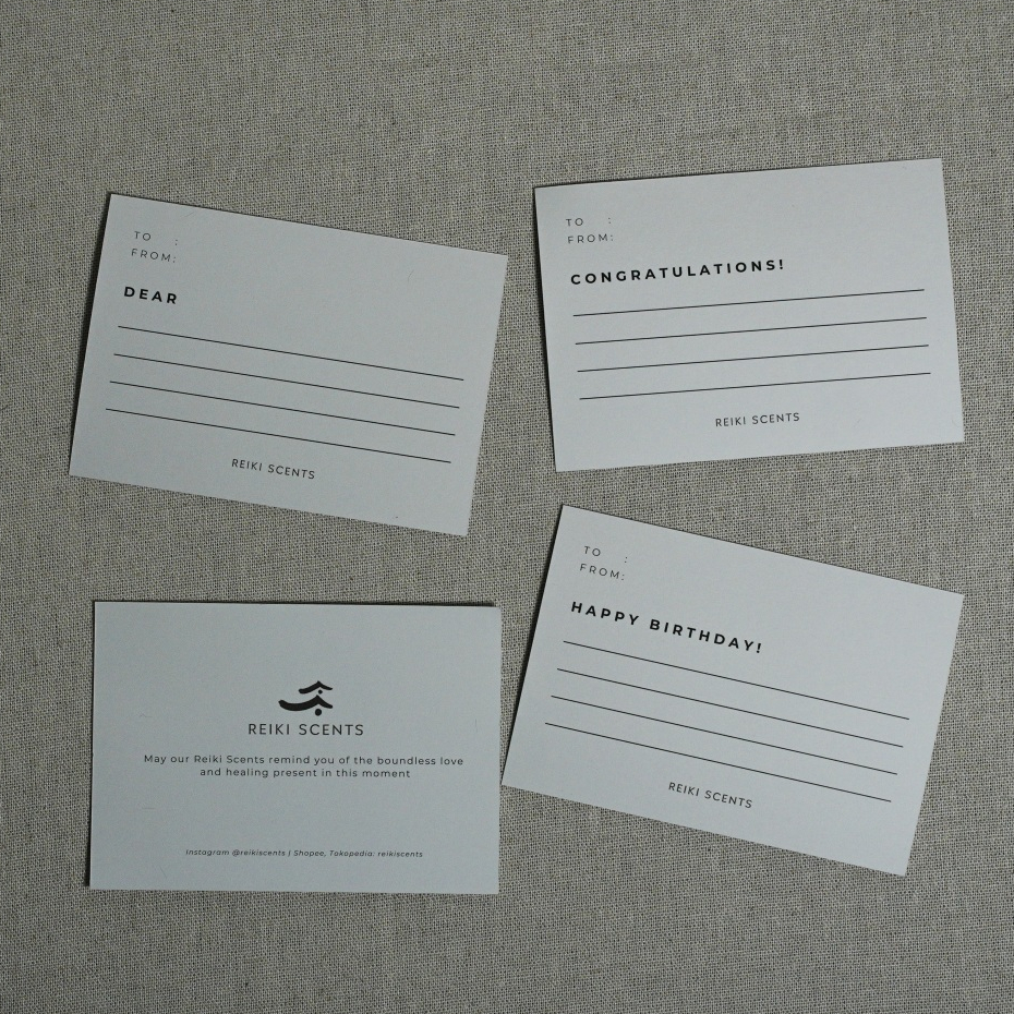 

Kartu Ucapan/Gift Card Reiki Scents FREE CUSTOM