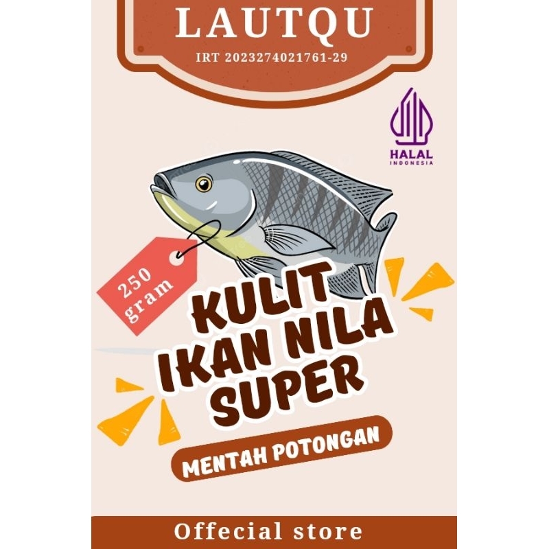 

Kripuk kripik kulit ikan nila super Mentah 250 gram ( sudah potongan)