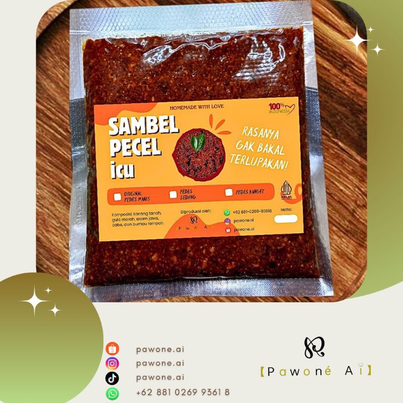 

Sambel Pecel icu 250gr | Homemade