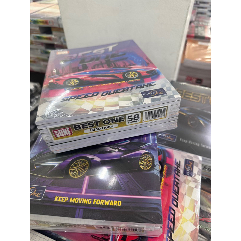 

Buku best one isi 10 @ 58 lembar