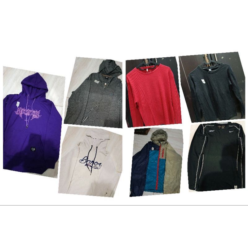 HOODIE CRITICAL" APPAREL / KAOS LONGSLEEVE /  "PAKAIAN PRIA "PRELOVED + THRIFTING"
