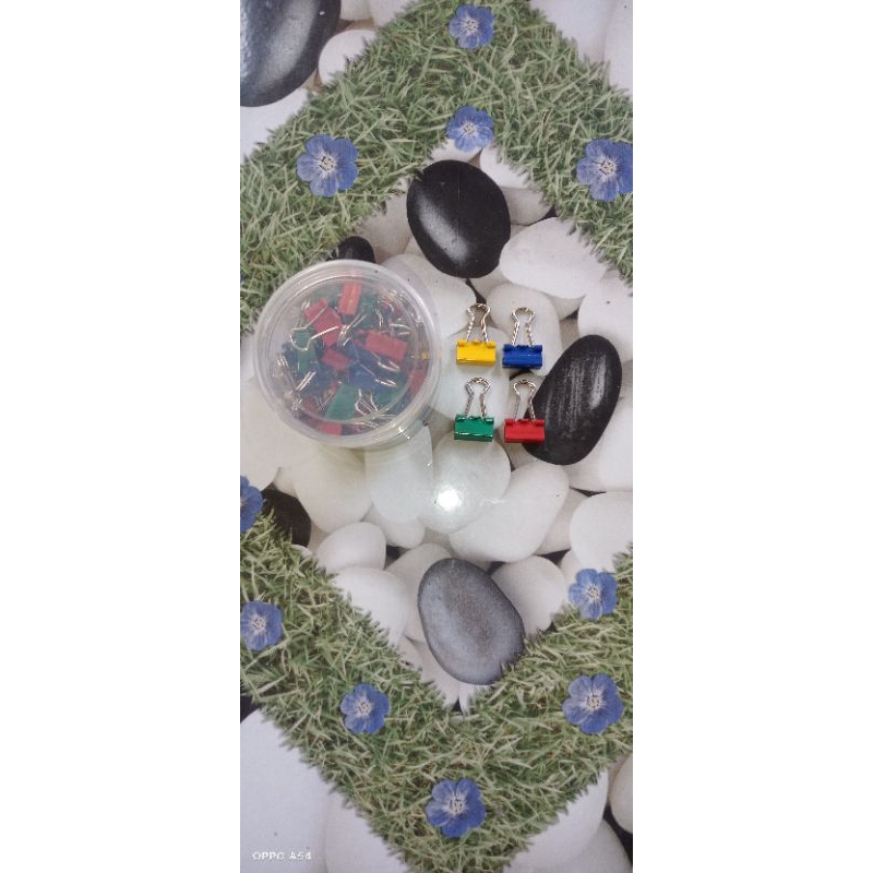 

Binder clip penjepit kertas joyko no 105 kecil warna warni merah hijau biru kuning