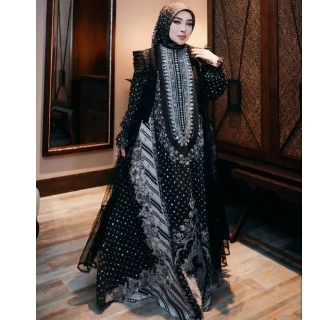 SHELLASAUKIA SS STORE DRESS GO HITAM SSAHAJA FASHION SHOW