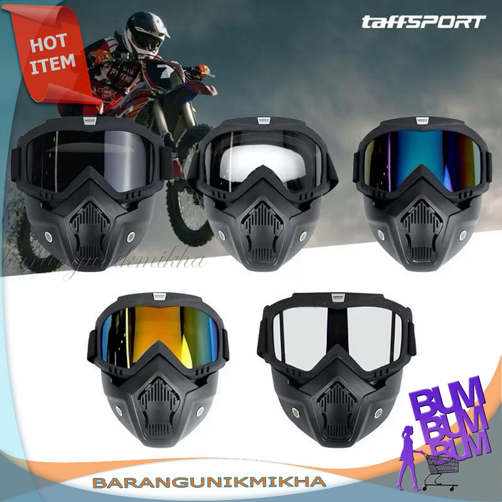 TaffSPORT BOLLFO Kacamata GM Retro Anti Glare Windproof