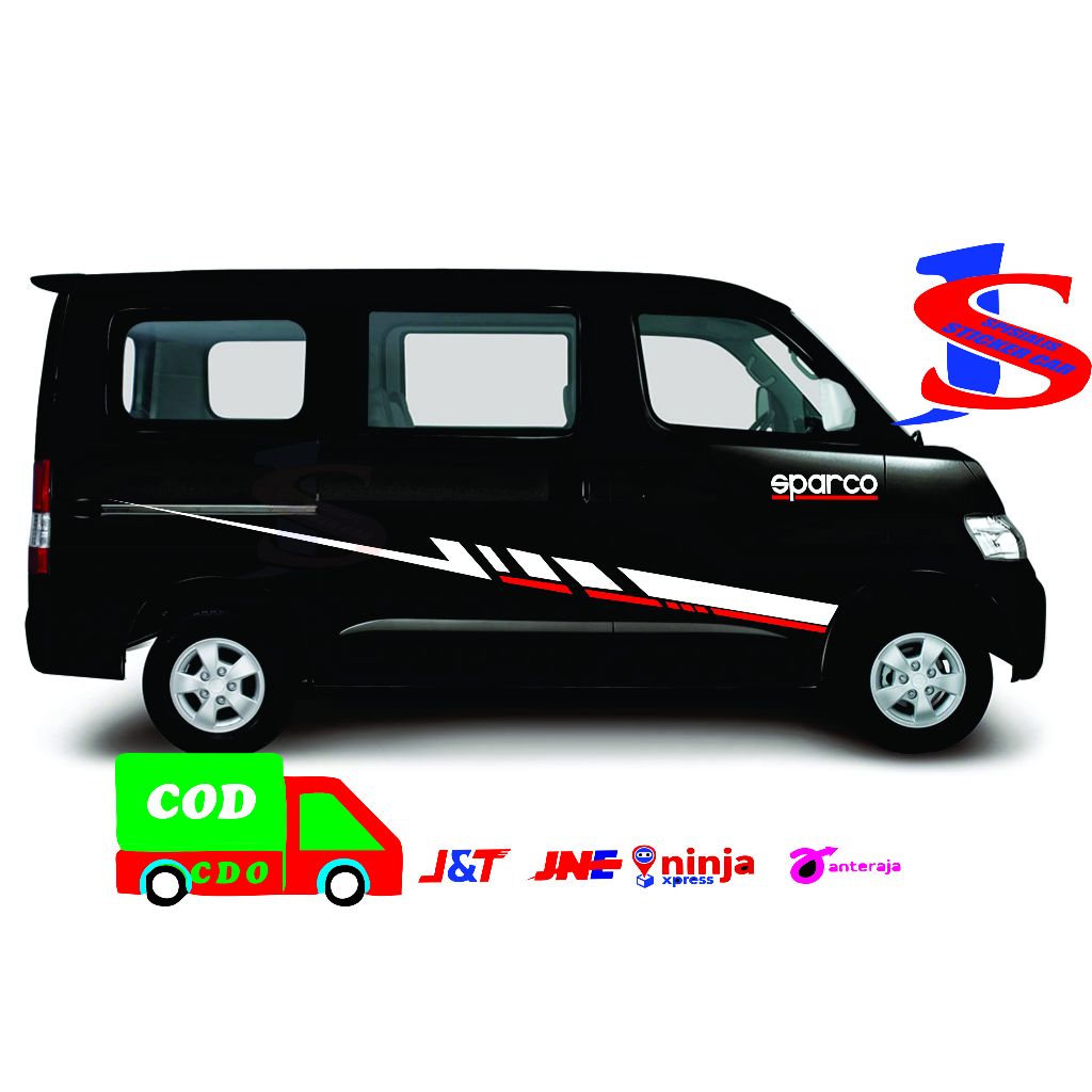 stiker list mobil LUXIO stiker list body samping mobil grandmax luxio stiker cutting all tipe