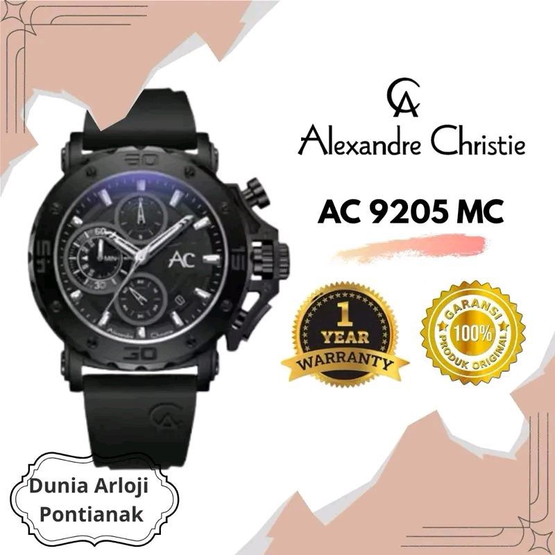 DUNIA ARLOJI PONTIANAK ac 9205 jam tangan seri 9205 rubber Jam tangan mewah cowok Quartz Watch Watch