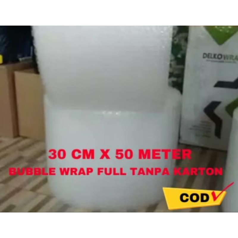 

TERMURAH BUBBLE WRAP TEBAL 30 CM X 50 METER