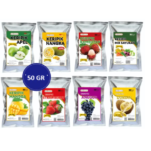 

M1 Keripik Buah Apel Nangka Dan Keripik Sayur ( Berat Isi : 50 Gr ) Oleh Oleh Khas Malang / Keripik Buah