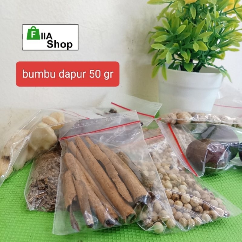 

bumbu dapur serba 50 gr / promo bahan masakan rempah