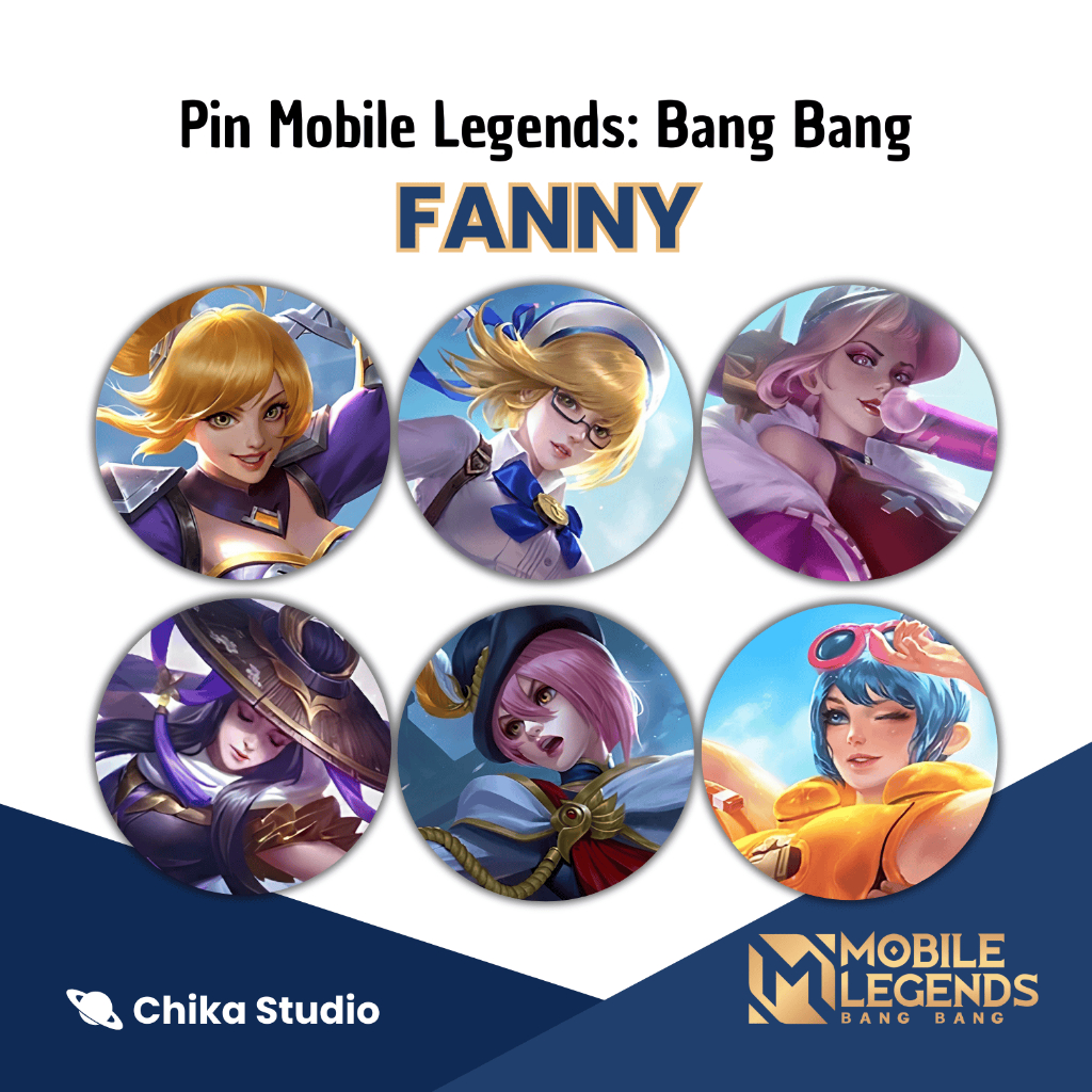 Pin Button Peniti Merchandise Mobile Legends: Bang Bang - Fanny