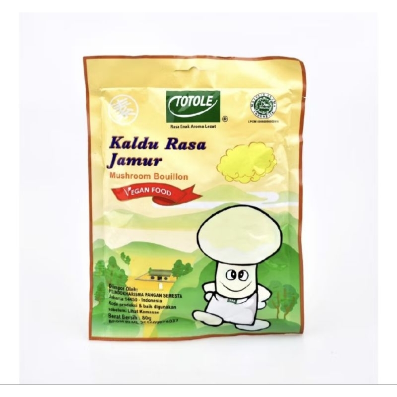 

Totole Kaldu rasa Jamur 80gr Totole Kaldu Jamur Halal 80gr Totole 80gr kaldu Jamur Totole HALAL penyerapan rasa vegan rasa Jamur totole peyedap rasa sehat vegetarian totole 80gr Totole penyedap rasa non msg penyerapan rasa sehat totole