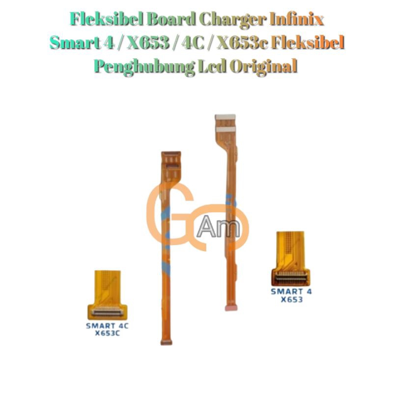 Fleksibel Board Charger Infinix Smart 4 / X653 / 4C / X653c Fleksibel Penghubung Lcd Original