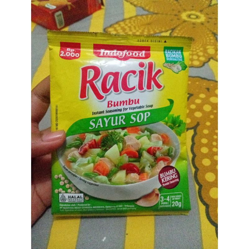 

Indofood Racik Bumbu Sayur Sop Instan Indofood Bumbu Kering Jamur 20g Halal Soup Pedas Kaldu Msg