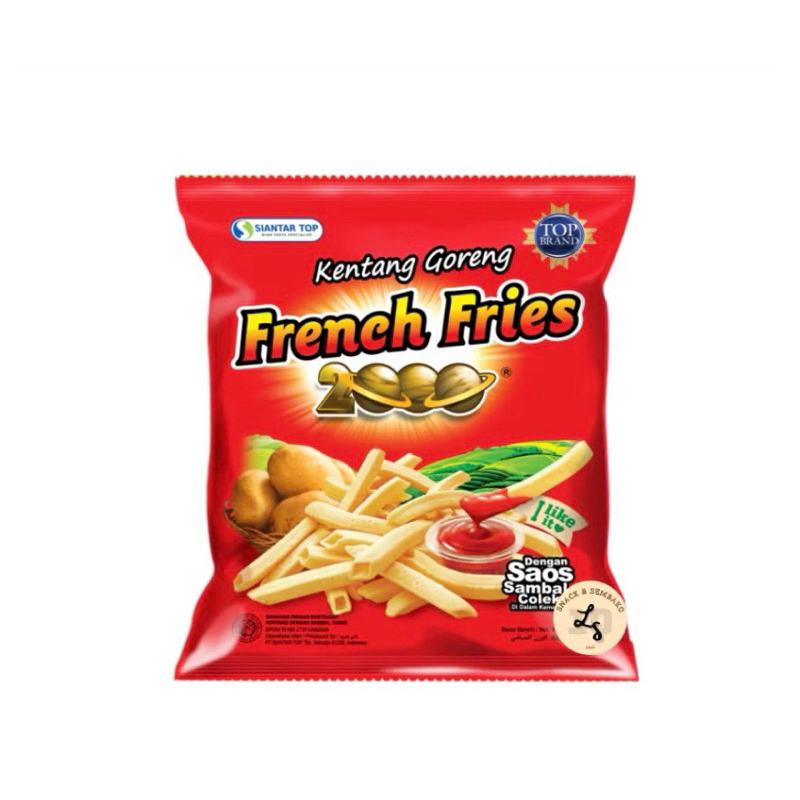 

Ciki French Fries 2000 / Snack Kentang Goreng - 1 Renceng isi 10 pcs