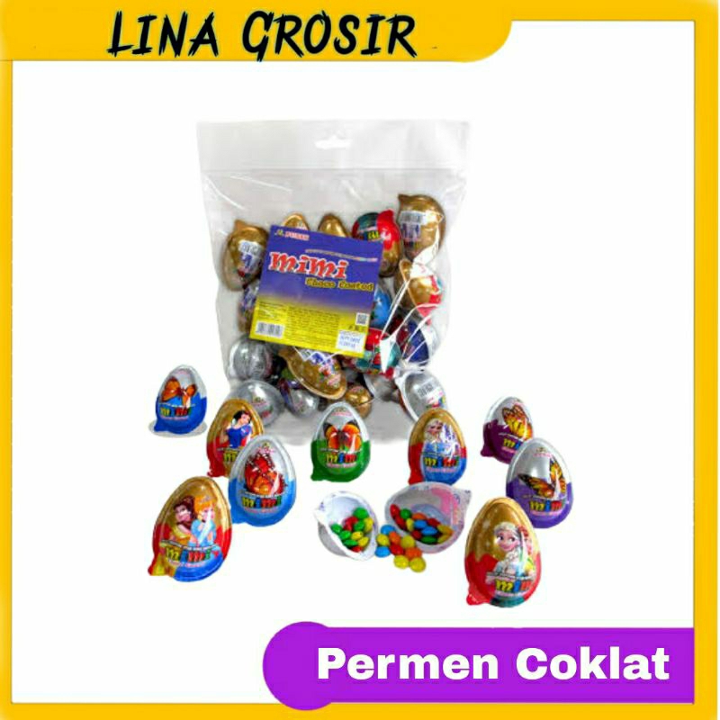 

PUSAN Mimi Chocolate Coated Bentuk Telur @w