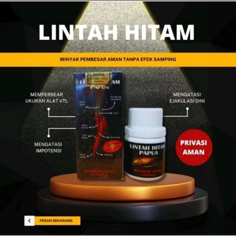LINTAH HITAM PAPUA MINYAK ASLI LINTAH HITAM MAUMERE PAPUA