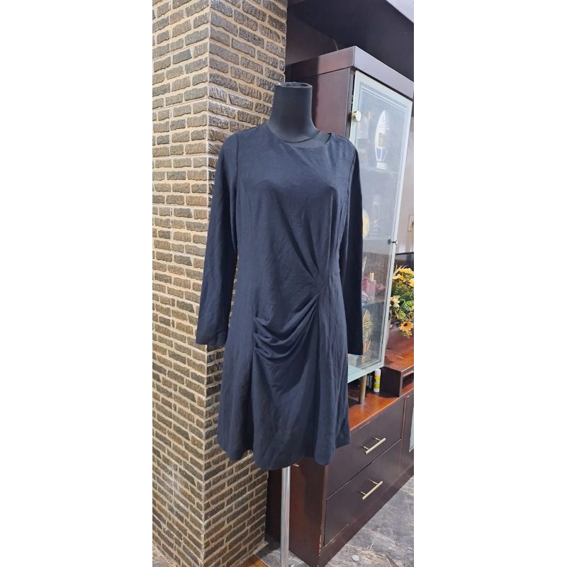 Dress kaos / Dress hitam wash polos