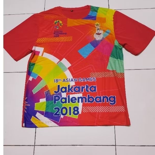 JERSEY ASEAN GAMES JAKARTA PALEMBANG 2018 / KAOS OLAHRAGA DRYFIT