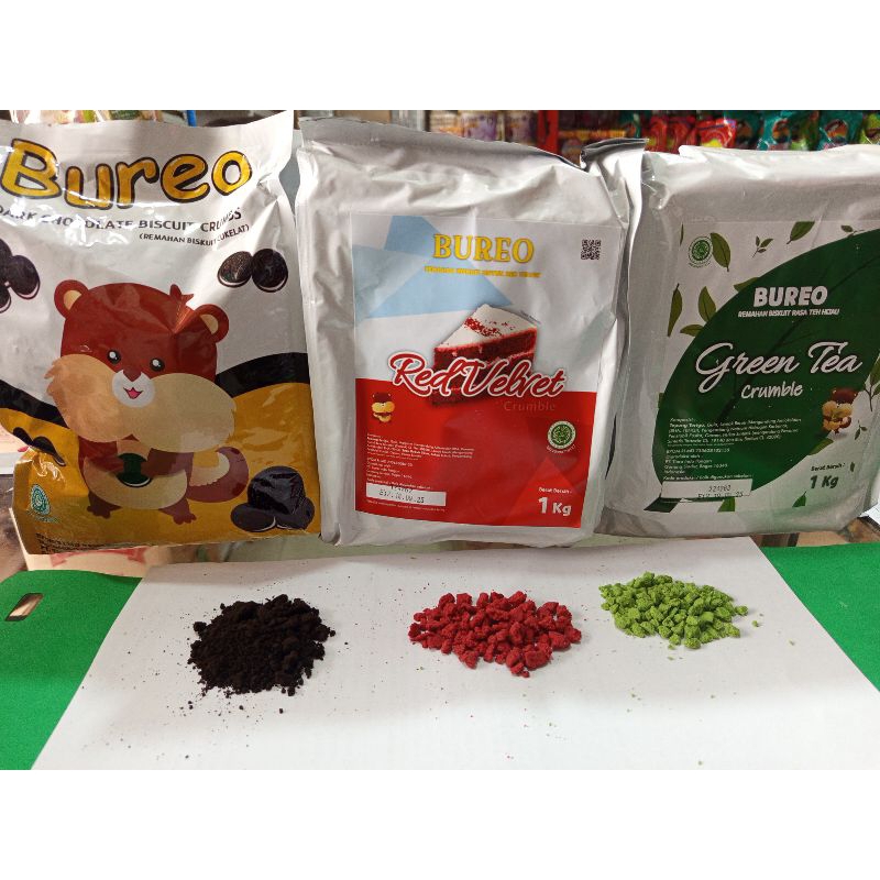 

250 GRAM BUBUK OREO CRUMB BUREO COKLAT, BUREO MATCHA, BUREO REDVELVET 250GR