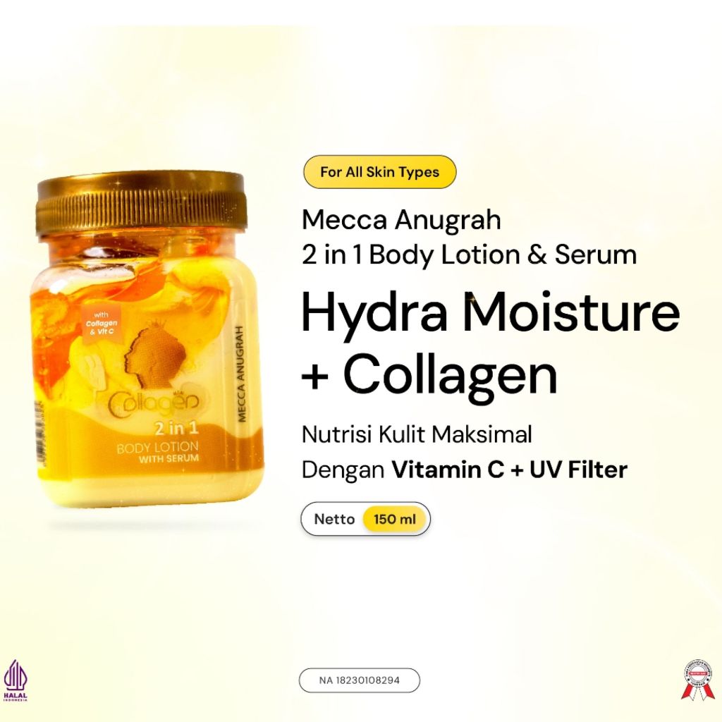 SYB Collagen 2 in 1 Body Lotion with serum with Collagen & Vit C, 150 ml