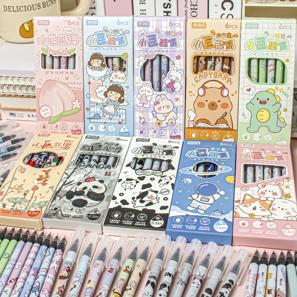 

Ekstra benefit 1 SET ISI 6 PCS PULPEN GEL MOTIF ANIMAL ANIME GIRL DAN ASTRONOT LUCU IMUT